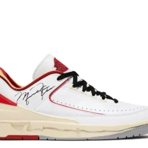 Off-White x Jordan 2 Retro Low SP 'White Varsity Red'